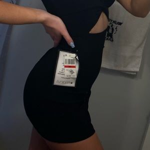 Black mini dress